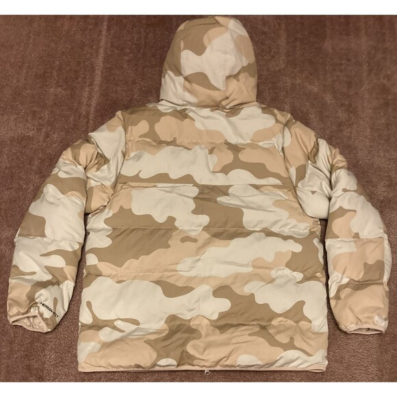 Nike Men's Sportswear Thermal Hooded Windrunner Camo Jacket Tan Large DQ4935-072 - Picture 2 of 7